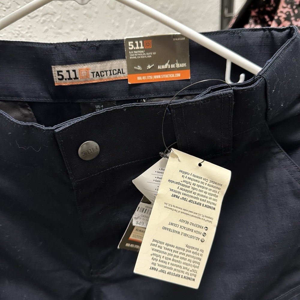 5.11 Tactical Women's TDU Ripstop Uniform Size 4/Navy Blue - Picture 2 of 5